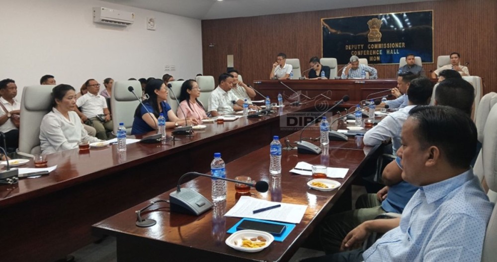 Mon District Planning & Development Board meeting held at DC’s conference hall, Mon on July 17. (DIPR Photo)